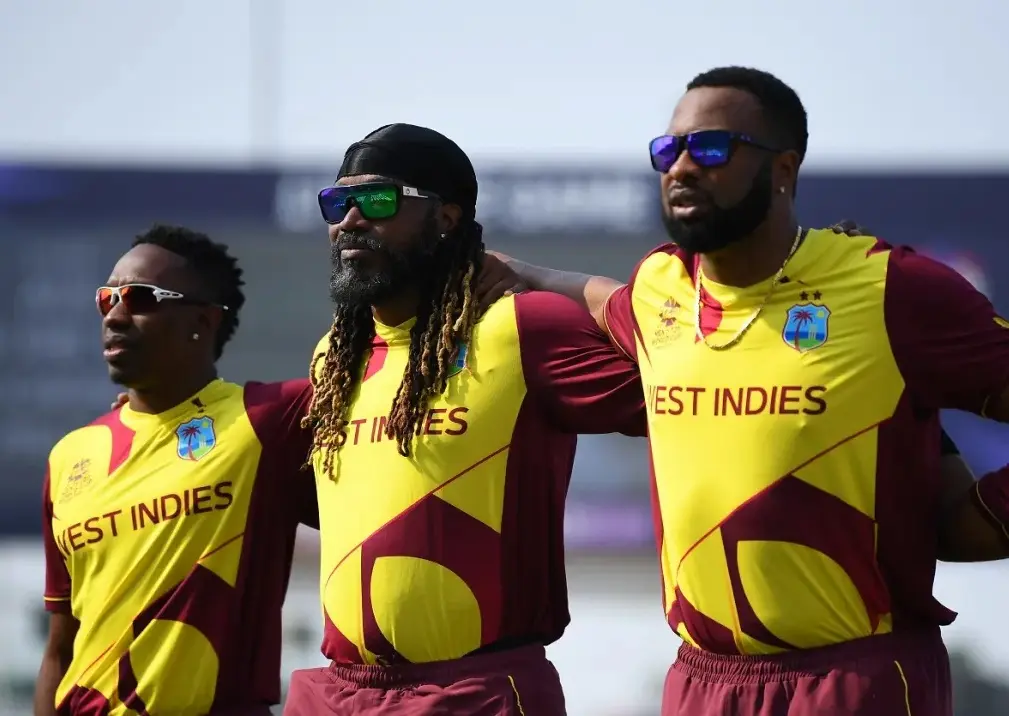 Chris Gayle, Dwayne Bravo, Keiron Pollard