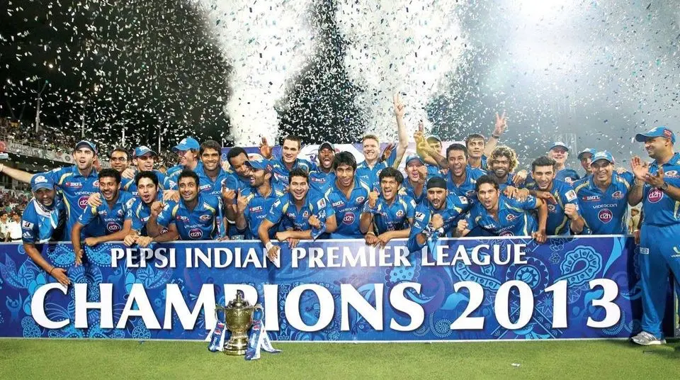 Mumbai Indians lift the trohpy first time in 2013