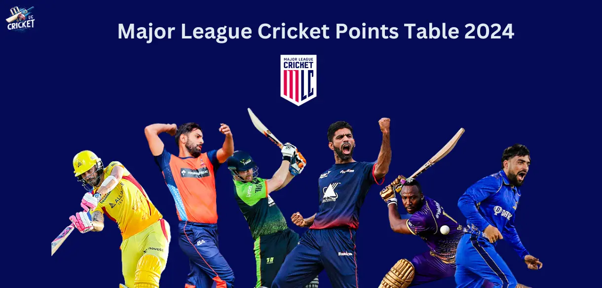 Points Table of Major League Cricket 2024 (MLC) & Match Result