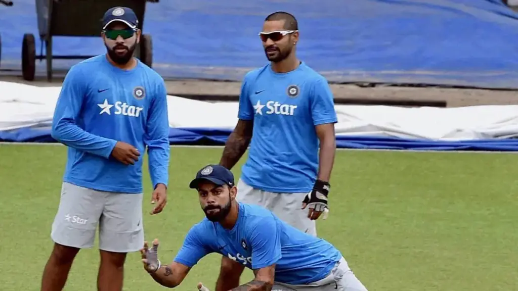 Rohit Sharma, Virat Kohli, Shikhar Dhawan