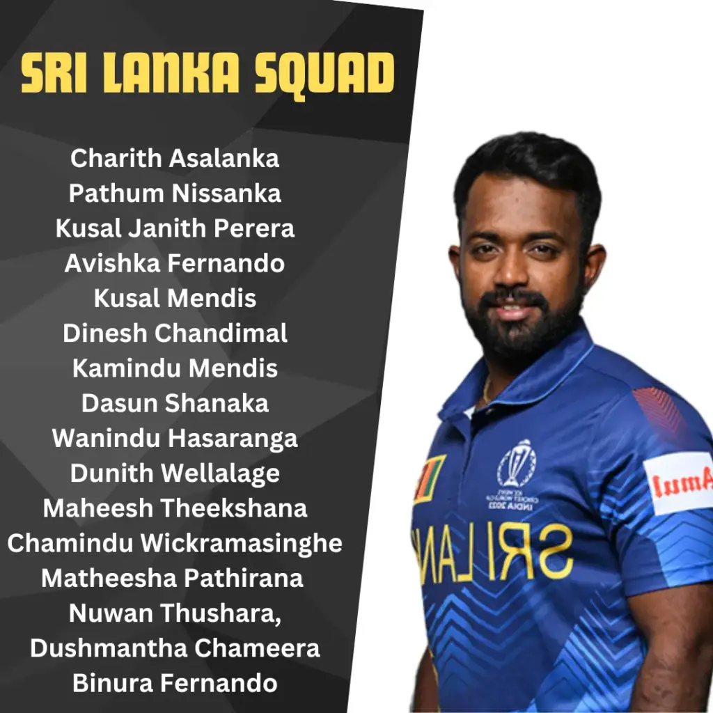 Sri Lanka T20I Squad vs India