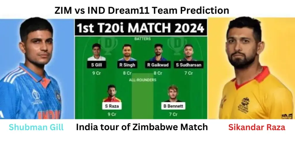 ZIM vs IND Dream11 Team Prediction