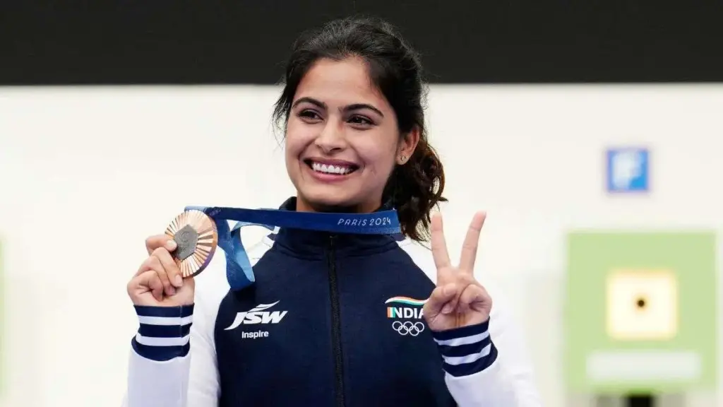 Manu Bhakar A Bronze in women's 10m  pistol