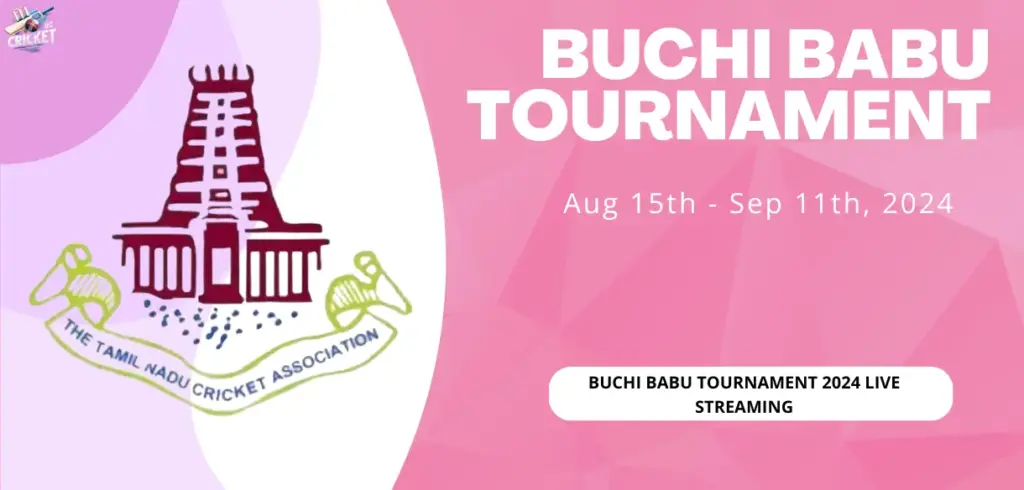 Buchi Babu Tournament Live Streaming