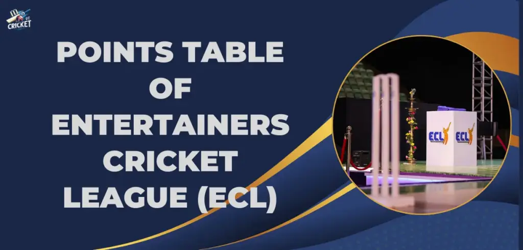 entertainment cricket league points table