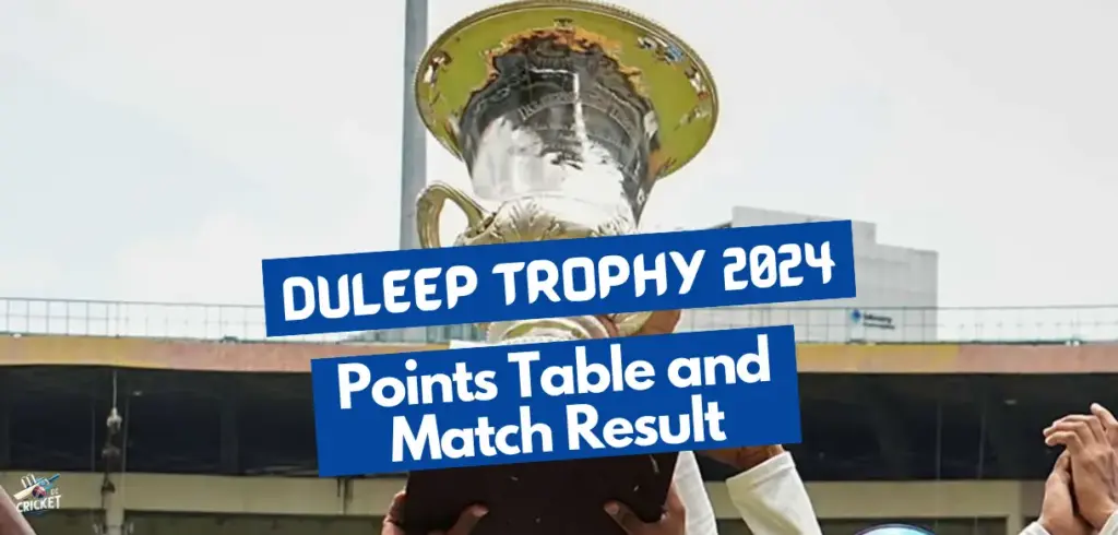 Duleep Trophy 2024 Points Table