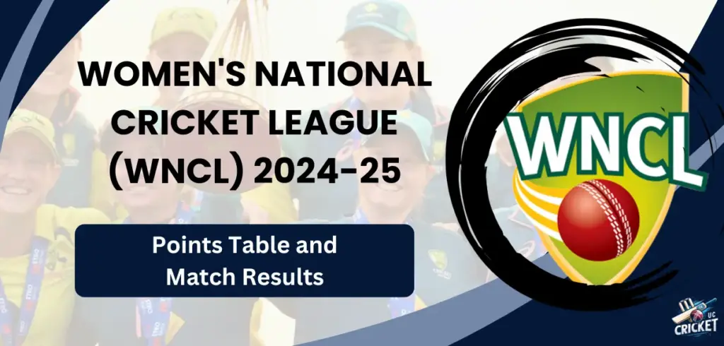 Points Table of Women's National Cricket League