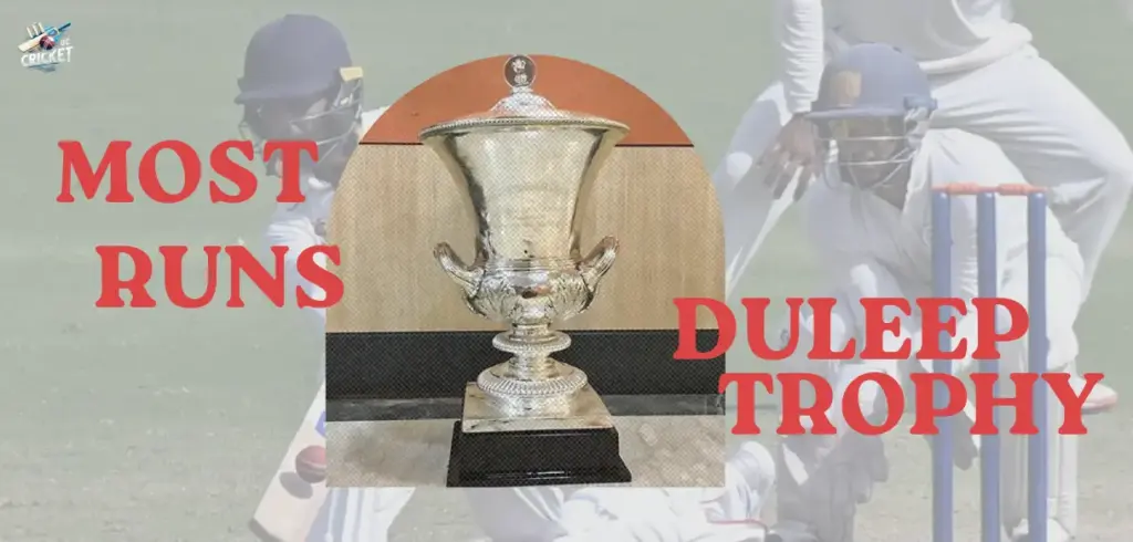 most runs duleep trophy