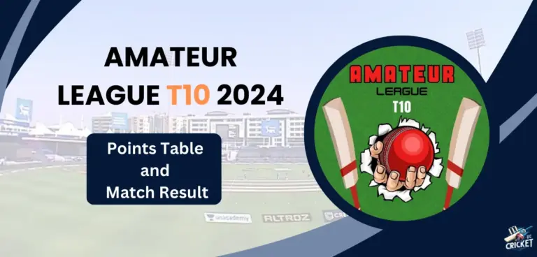 Amateur League T10 2024 Points Table