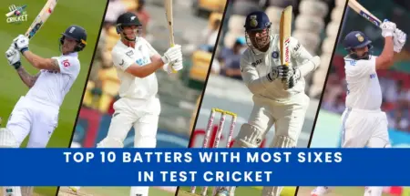 Batters with most sixes in Test Cricket