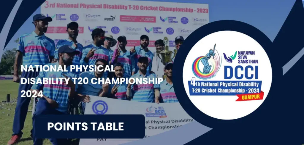 National Physical Disability T20 Championship 2024 Points table