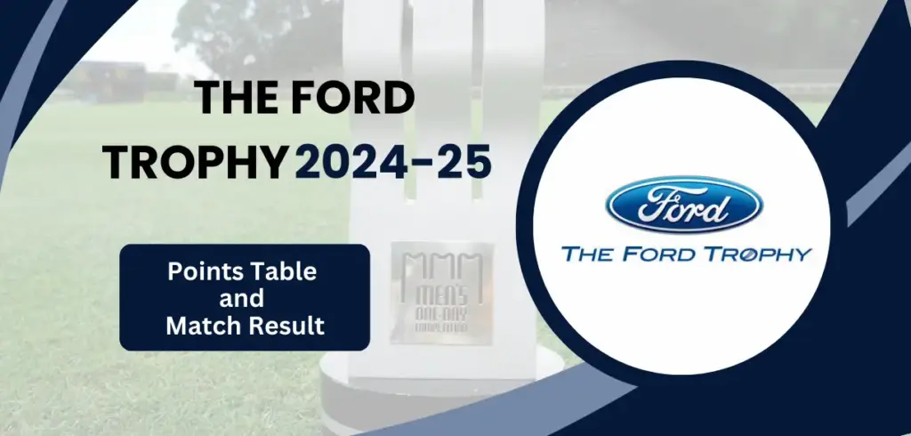 The Ford Trophy 2024-25 Points table