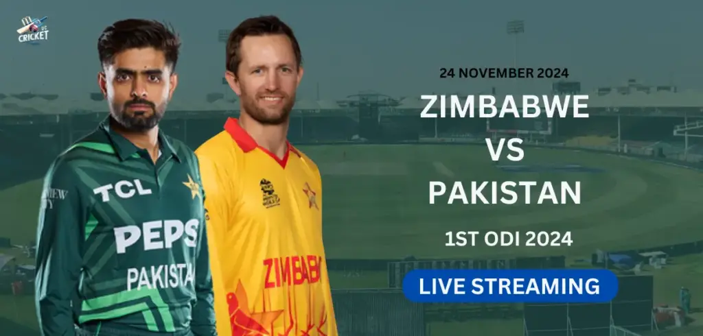 Zimbabwe vs Pakistan 1st ODI Live Streaming