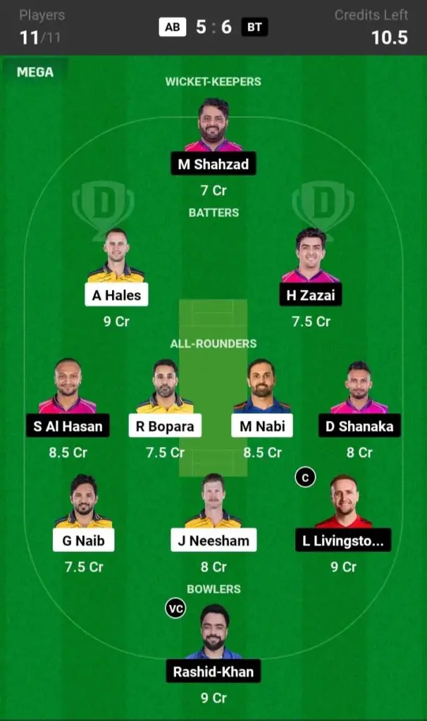 AB vs BT Small League Team