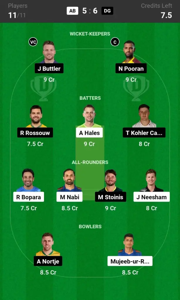 AB vs DG Small League Team