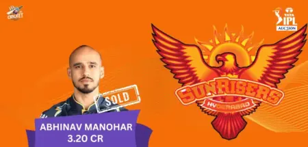 Abhinav Manohar IPL 2025 Price