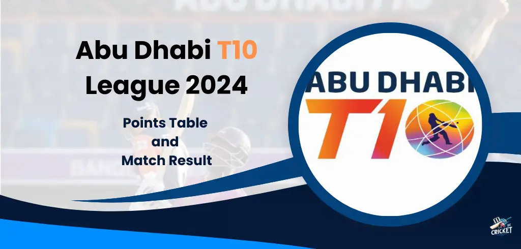 Abu Dhabi T10 League 2024 Points Table