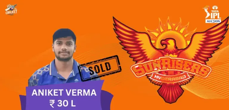 Aniket Verma IPL 2025 Price
