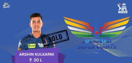 Arshin Kulkarni IPL 2025 Price