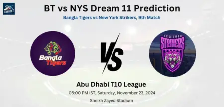 BT vs NYS Dream 11 Prediction