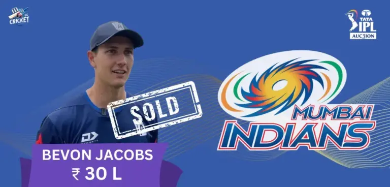 Bevon Jacobs IPL 2025 Price