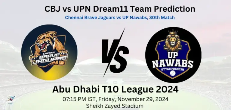 CBJ vs UPN Dream11 Team Prediction