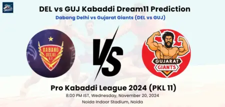 DEL vs GUJ Dream11 Prediction