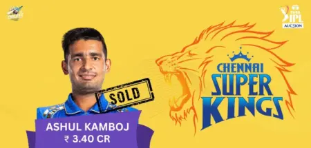 Anshul Kamboj IPL 2025 Price