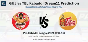 GUJ vs TEL Dream11 Prediction