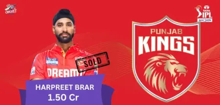 Harpreet Brar IPL 2025 Price