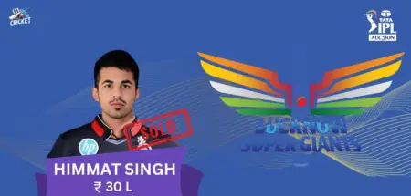 Himmat Singh IPL 2025 Price