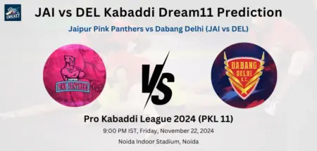 JAI vs DEL Kabaddi Dream11 Prediction