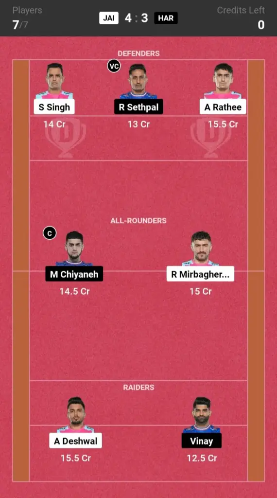 JAI vs HAR Small League Team