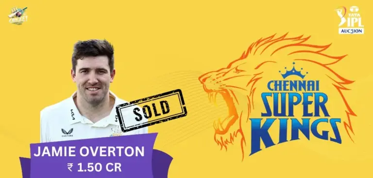 Jamie Overton IPL 2025 Price