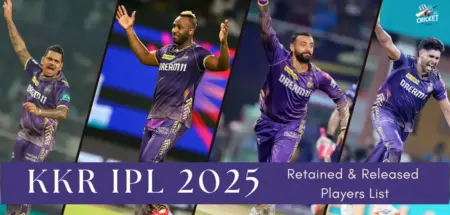 KKR IPL 2025 – Retained Players List