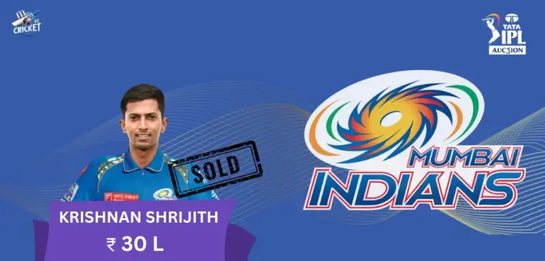 Krishnan Shrijith IPL 2025 Price