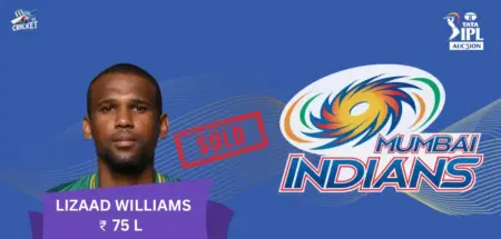 Lizaad Williams IPL 2025 Price