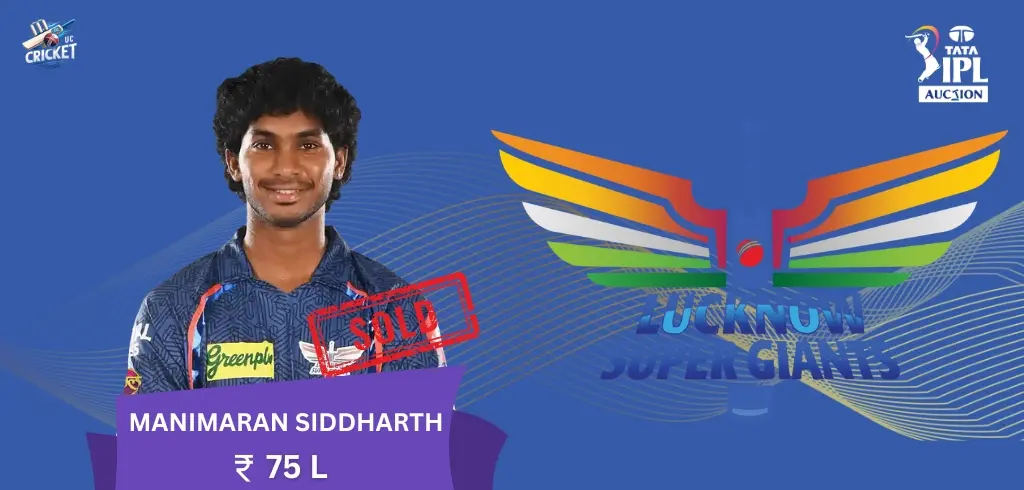 M Siddharth IPL 2025 Price