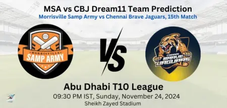 MSA vs CBJ Dream11 Team Prediction