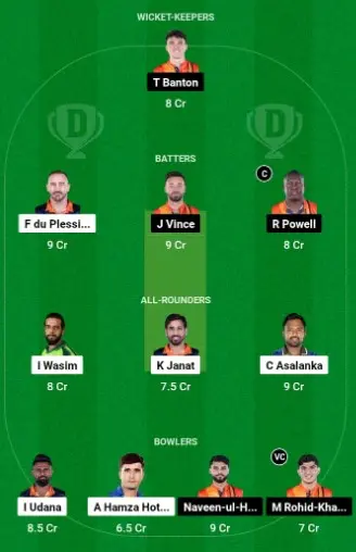 MSA vs DB Dream11 Prediction Small League Team