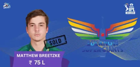 Matthew Breetzke IPL 2025 Price