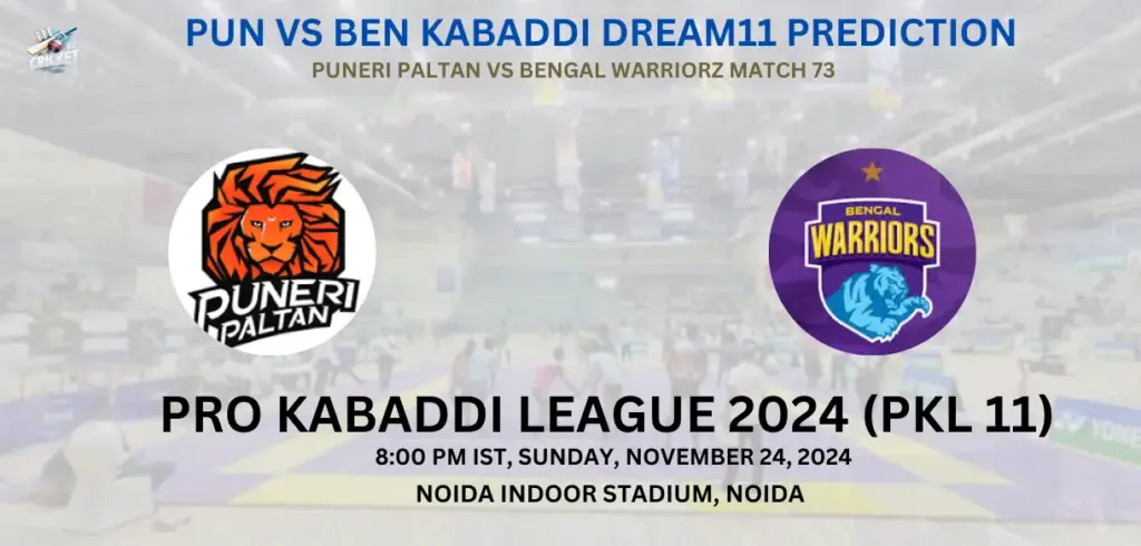 PUN vs BEN Kabaddi Dream11 Prediction