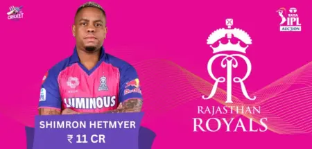 Shimron Hetmyer IPL 2025 Price