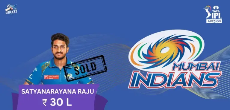 Satyanarayana Raju IPL 2025 Price