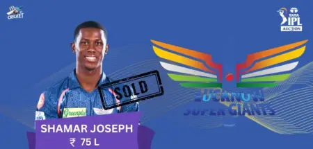 Shamar Joseph IPL 2025 Price