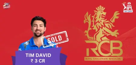 Tim David IPL 2025 Price