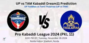 UP vs TAM Dream11 Prediction