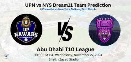 UPN vs NYS Dream11 Team Prediction