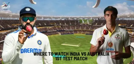 Where to Watch India vs Australia Test