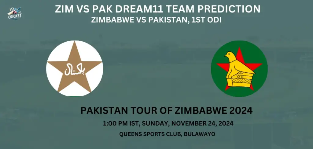 ZIM vs PAK Dream11 Team Prediction